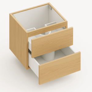 Walk-in closet with LED lighting and soft-close drawers – Blue Valley Cabinets