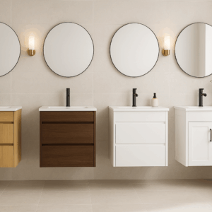 Walk-in closet with LED lighting and soft-close drawers – Blue Valley Cabinets