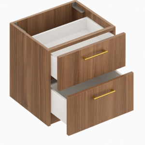 Walk-in closet with LED lighting and soft-close drawers – Blue Valley Cabinets