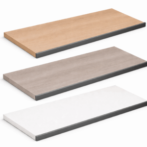Closet Shoe Shelf with Front Bar (15° Angle)